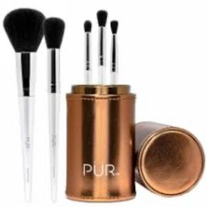 PÜR x Care 5 Piece Makeup Set with Holder NWT